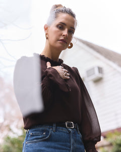 Blusa Victorian Brown